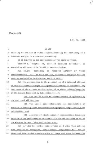 86th Texas Legislature, Regular Session, Senate Bill 1125, Chapter 978