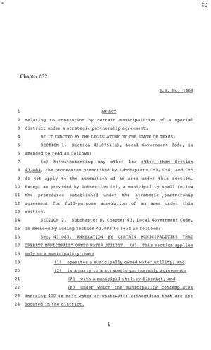 86th Texas Legislature, Regular Session, Senate Bill 1468, Chapter 632