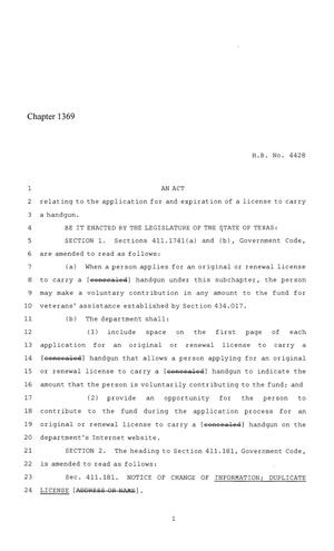 86th Texas Legislature, Regular Session, House Bill 4428, Chapter 1369