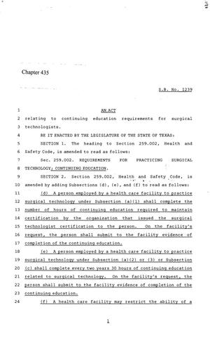 86th Texas Legislature, Regular Session, Senate Bill 1239, Chapter 435