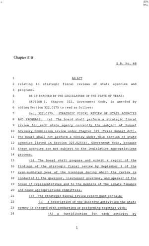 86th Texas Legislature, Regular Session, Senate Bill 68, Chapter 510