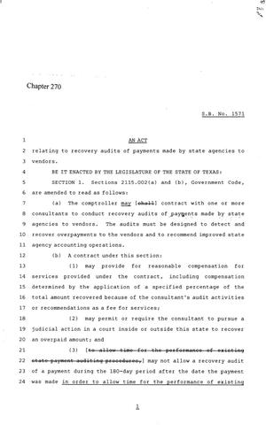 86th Texas Legislature, Regular Session, Senate Bill 1571, Chapter 270