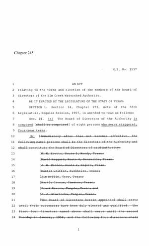 86th Texas Legislature, Regular Session, House Bill 1537, Chapter 245