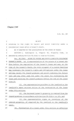 86th Texas Legislature, Regular Session, House Bill 69, Chapter 1349