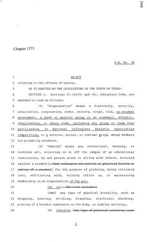 86th Texas Legislature, Regular Session, Senate Bill 38, Chapter 1371