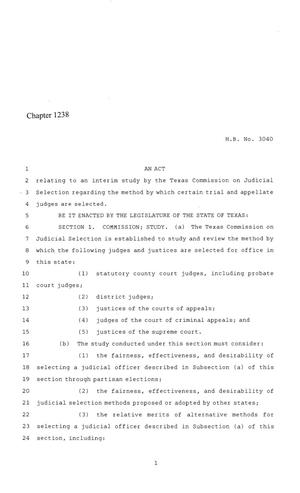 86th Texas Legislature, Regular Session, House Bill 3040, Chapter 1238