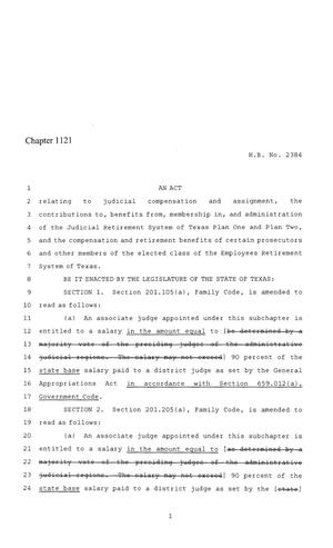 86th Texas Legislature, Regular Session, House Bill 2384, Chapter 1121