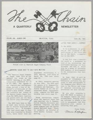 Primary view of object titled 'The Chain, Volume 1, Number 1, June 28, 1965'.