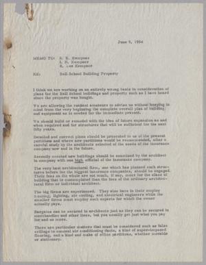 [Letter from D. W. Kempner to S. E. Kempner, I. H. Kempner, R. and R. Lee Kempner, June 9, 1954]