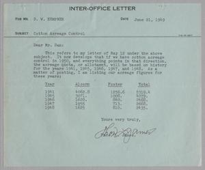 [Letter from Thomas L. James to D. W. Kempner, June 21, 1949]