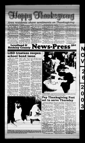 Levelland and Hockley County News-Press (Levelland, Tex.), Vol. 26, No. 69, Ed. 1 Wednesday, November 26, 2003