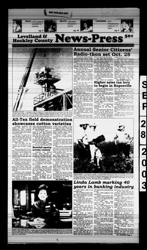 Primary view of object titled 'Levelland and Hockley County News-Press (Levelland, Tex.), Vol. 26, No. 52, Ed. 1 Sunday, September 28, 2003'.