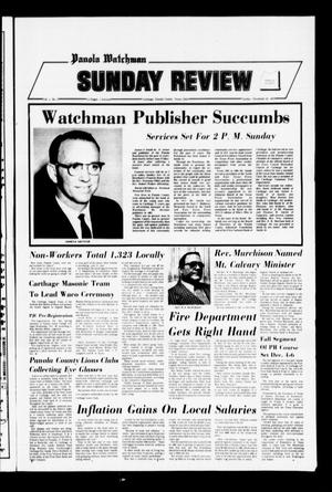 Panola Watchman Sunday Review (Carthage, Tex.), Vol. 1, No. 2, Ed. 1 Sunday, November 25, 1973