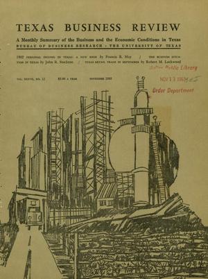 Texas Business Review, Volume 37, Issue 11, November 1963