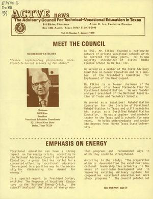 ACTVE News, Volume 10, Number 1, January 1979