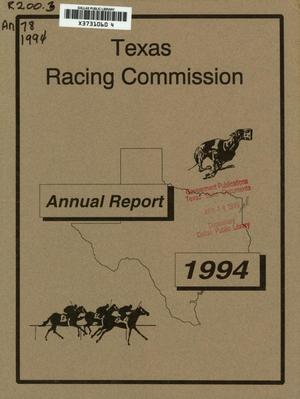 Texas Racing Commission Annual Report: 1994