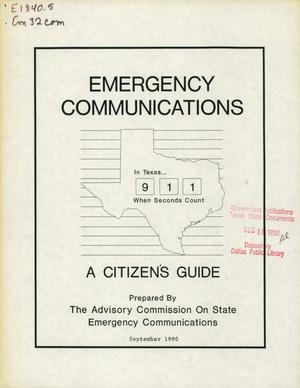 Primary view of object titled 'Emergency Communications 9-1-1'.