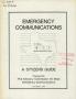 Thumbnail image of item number 1 in: 'Emergency Communications 9-1-1'.