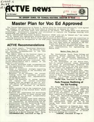 ACTVE News, Volume 18, Number 1, January/February 1987