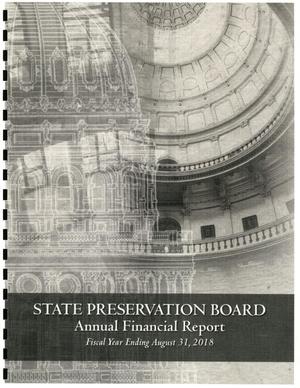 Primary view of object titled 'Texas State Preservation Board Annual Financial Report: 2018'.