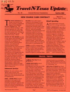 Travel-N-Texas Update, Number 18, October 1996