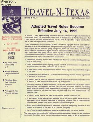 Travel-N-Texas, Volume 2, Number 3, Spring/Summer 1992