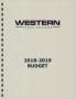 Thumbnail image of item number 1 in: 'Western Texas College Operating Budget: 2019'.