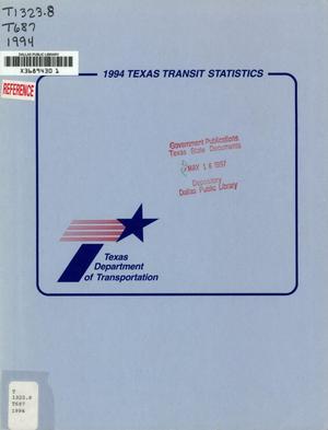 Primary view of object titled 'Texas Transit Statistics: 1994'.