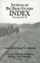 Primary view of Journal of Big Bend Studies Index: Volumes 20-27