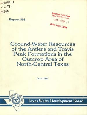 Ground-Water Resources of the Antlers and Travis Peak Formations in the Outcrop Area of North-Central Texas