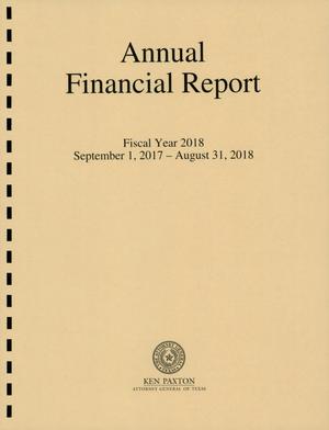 Texas Attorney General's Office Annual Financial Report: 2018