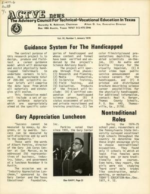 ACTVE News, Volume 9, Number 1, January 1978