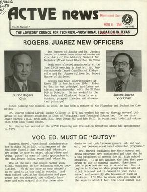 ACTVE News, Volume 11, Number 7, July 1980