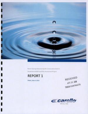 Report 1: Desalination and ASR Feasibility Assessment Project