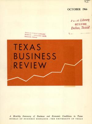 Texas Business Review, Volume 40, Issue 10, October 1966