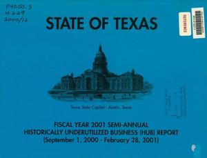 Texas Historically Underutilized Business Semi-Annual Report: 2000-2001