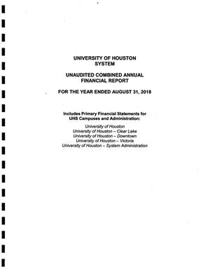 Primary view of object titled 'University of Houston System Annual Financial Report: 2018'.