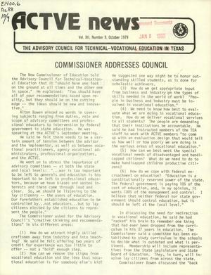 ACTVE News, Volume 12, Number 9, October 1979