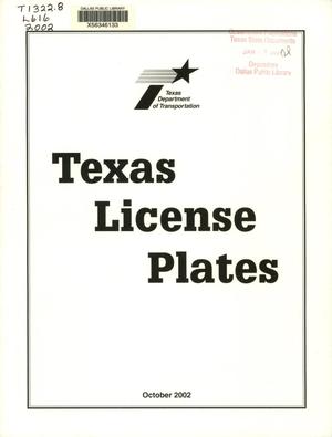 Texas License Plates, 2002