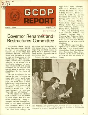 GCDP Report, Volume 83, Number 8, August 1983
