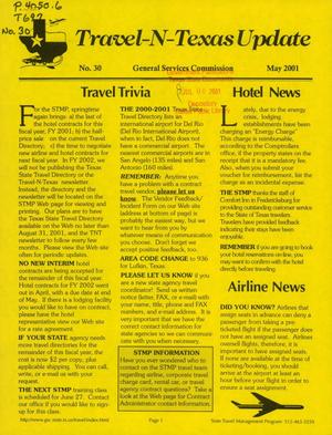 Primary view of object titled 'Travel-N-Texas Update, Number 30, May 2001'.