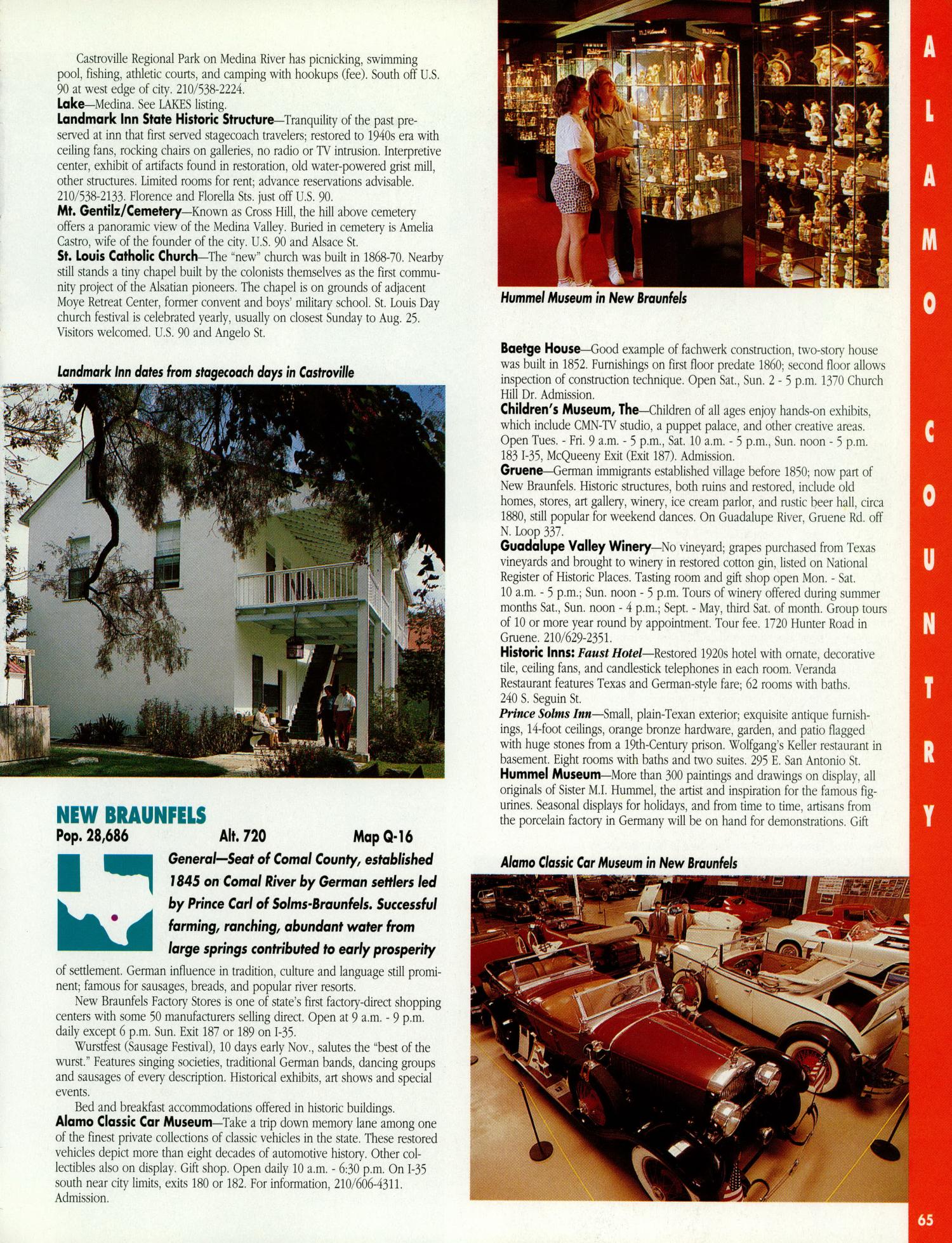 Texas State Travel Guide: 1988
                                                
                                                    65
                                                