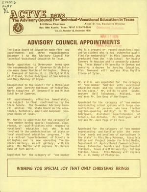 ACTVE News, Volume 9, Number 12, December 1978