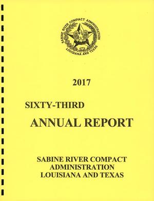 Sabine River Compact Administration Annual Report: 2017