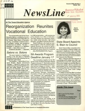 Primary view of object titled 'NewsLine, Volume 23, Number 2, Winter 1991'.