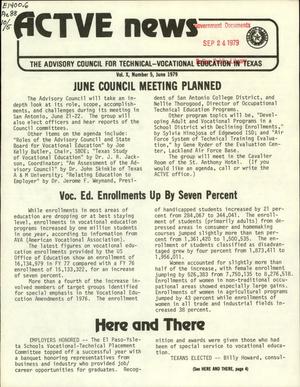 ACTVE News, Volume 10, Number 5, June 1979