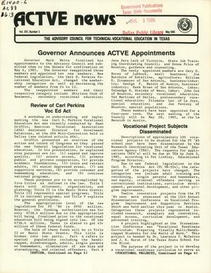 ACTVE News, Volume 16, Number 3, May 1985