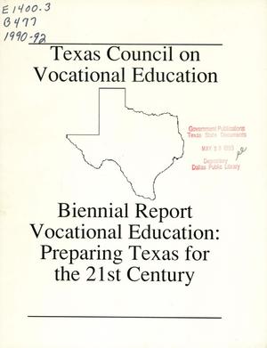 Texas Council on Vocational Education Biennial Report: 1991-1992