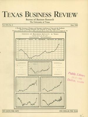 Texas Business Review, Volume 16, Issue 5, June 1942