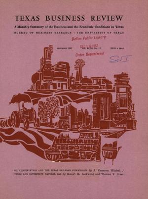 Primary view of object titled 'Texas Business Review, Volume 36, Issue 12, December 1962'.